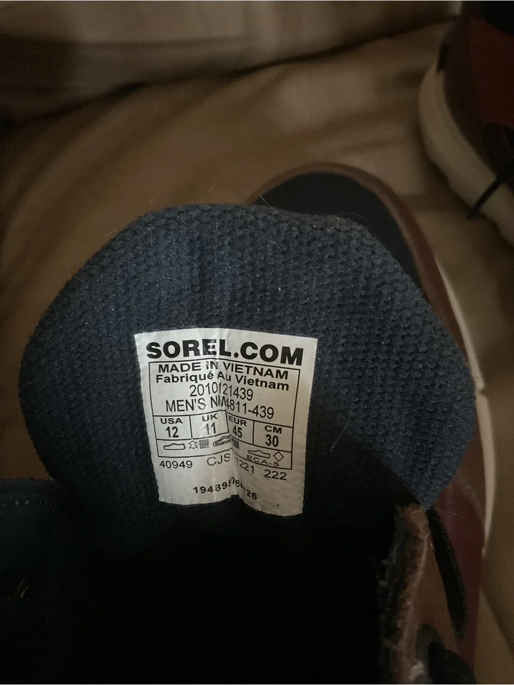 Sorel Men’s Navy, Brown & Rust Lace-Up Sneakers